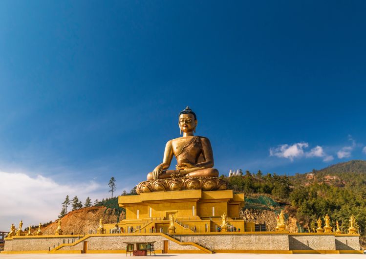 Bhutans größter Buddha in Thimpu