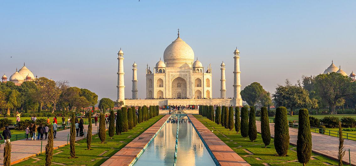 Das Taj-Mahal in Agra