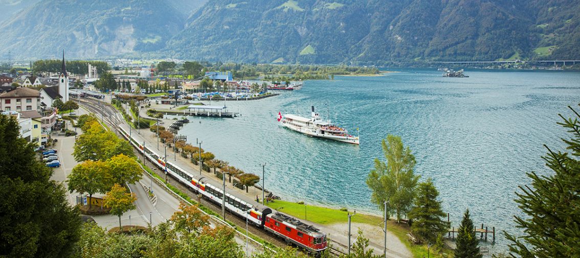 Gotthard Panorama Express in Flüelen