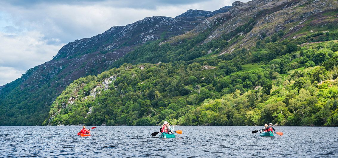 Schottland - Kanufahrt durch Loch Ness