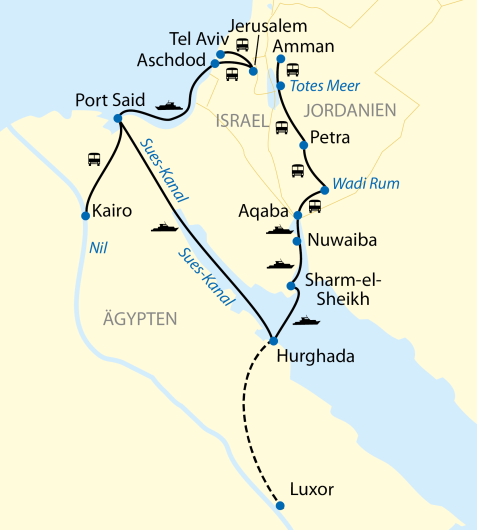Karte Schiffsreise Maritime Seidenstraße - Perlen des Orients_2509_2024