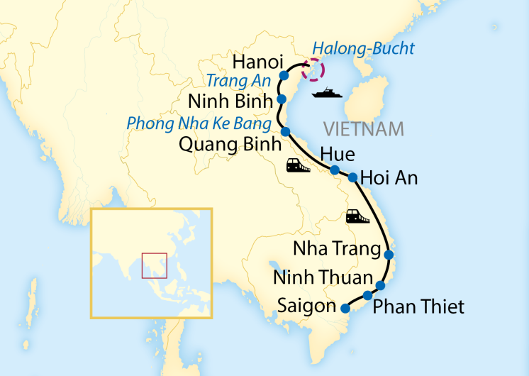 Karte Vietnam 2875
