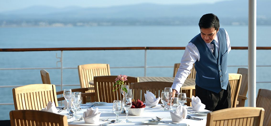 Lido Deck auf der MS Island Sky