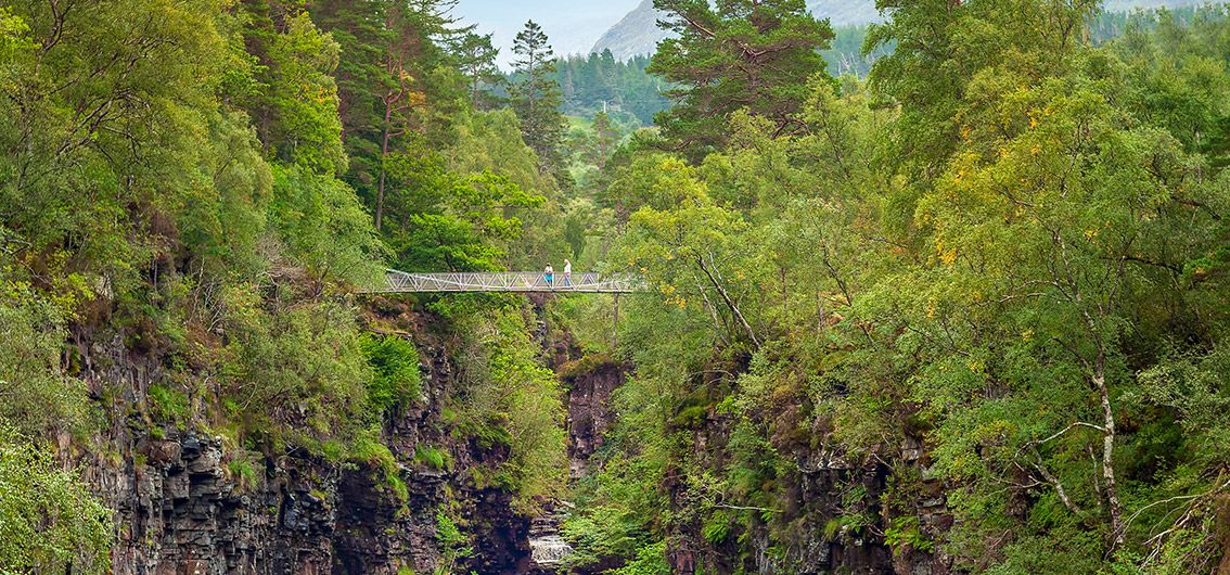 Schottland - Wasserfall von Corrieshalloch Gorge - (158)